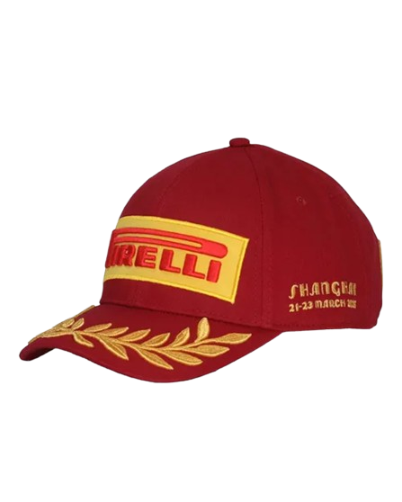 Gorra Pirelli China 2025 Roja Unisex