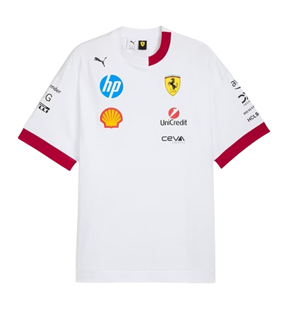 Ferrari Remera SF Drivers Blanca