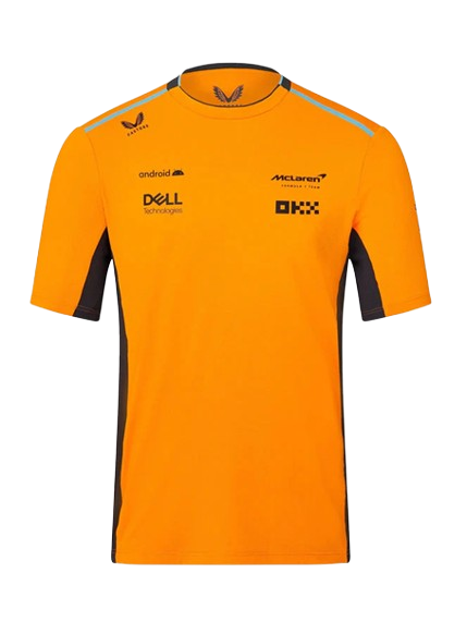 Mclaren F1 MENS TEAM REPLICA SET UP T-SHIRT-PAPAYA