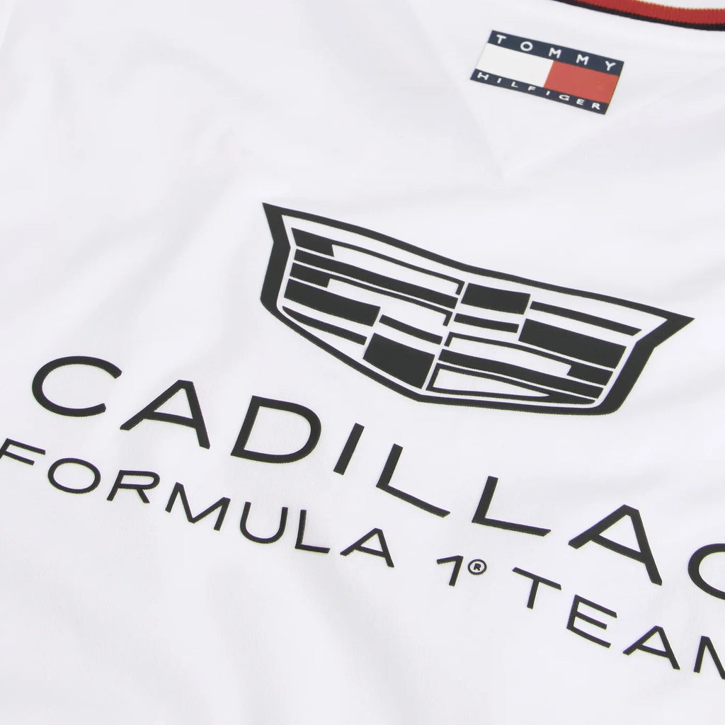 Playera Cropped Mujer Cadillac F1™ 2026 Blanco